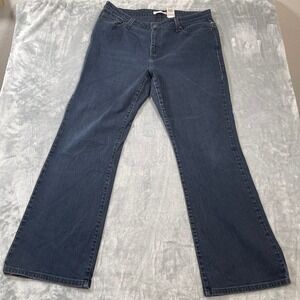 Levis 515 Bootcut Jeans Womens 18M Dark Wash Denim Mid Rise Stretch 30 Inseam